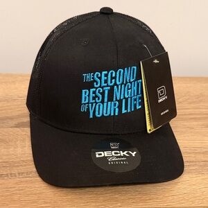 Brett Goldstein souvenir Black Cap with Blue Embroidery